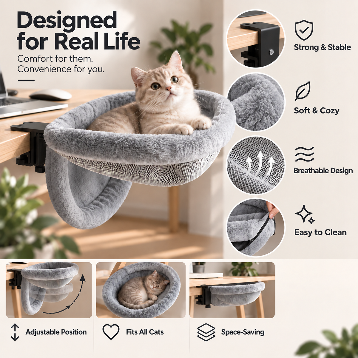 DeskCat™ Cama Gatuna